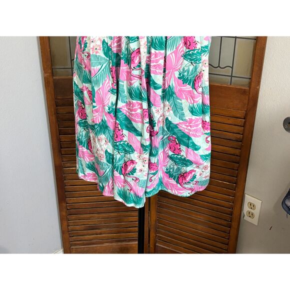 Betty Page Sugar Beat Flamingo Dress Rockabilly Vixen Pin Up Size 6 NWT - Picture 9 of 13